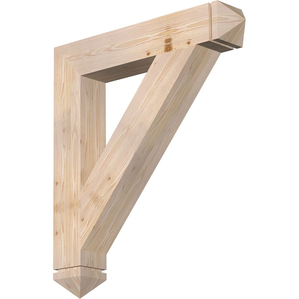 Ekena Millwork Traditional Arts & Crafts Smooth Bracket, Douglas Fir, 5 1/2"W x 34"D x 38"H BKT06X34X38TRA03SDF - main